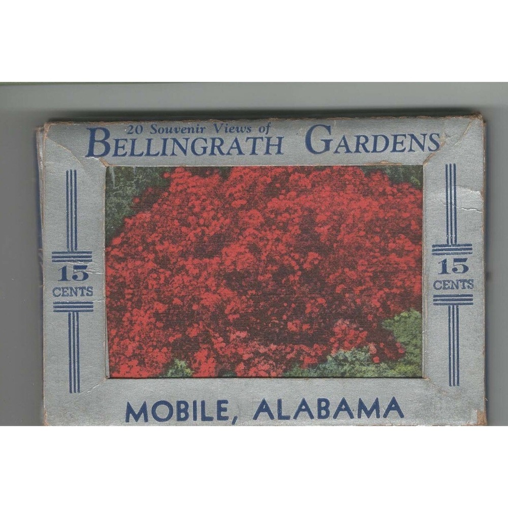 Vintage 20 Souvenir Views of Bellingrath Gardens Mobile Alabama Postcard Folder - Picture 1 of 2